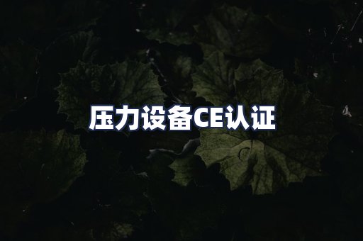 压力设备CE认证